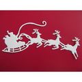 6 x Die Cuts Santa's Sleigh