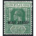 Fiji 1915 SG138 1/2d Green WAR STAMP Mounted Mi...