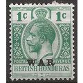 British Honduras 1917 SG116 1c Blue-Green WAR M...