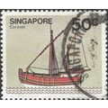 SINGAPORE, SHIP, Caravel, grey 1980, 50c, #4