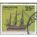 SINGAPORE, SHIP, East Indiaman, yellow 1980, 25...