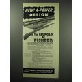 1950 Leupold 4x Pioneer Scope Ad - 4-Power Design