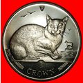 Ⰶ GREAT BRITAIN: ISLE OF MAN★ 1 CROWN 1996 CAT ...