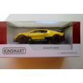 Bugatti Divo Car Model 1/36 (Yellow)