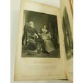 Antique Leather Book Walter Scott Waverley Wood...
