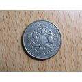 Barbados 1994 25 Cents Coin