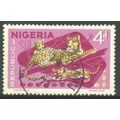 Nigeria 1965 - SG177a - 4d multi - Leopards - used