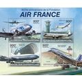 CENTRAL AFRICA 2013 SHEET MNH AIR FRANCE CONCOR...