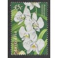 AUS 1998 45c 'JOINT ISSUE WITH SINGAPORE- ORCHI...