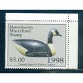 MA25 $5 Mass WaterFowl Very Fine MNH C1060
