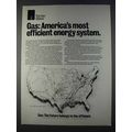 1980 AGA American Gas Association Ad - Efficient
