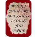 1020 Inspirational Refrigerator Magnet Count my...