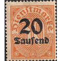 GERMANY, EMPIRE, Dienstmarke revalued, orange 1...