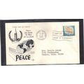 FDC Rose Craft 5c Peace (Cachet-Typed/A) CV39075