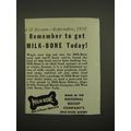 1938 Milk-Bone Dog & Puppy Biscuits Ad - Rememb...
