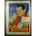 1949 Chesterfield Cigarettes Ad - Glenn Ford - ...