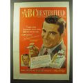 1949 Chesterfield Cigarettes Ad - Dana Andrews ...