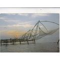 Kerala Cochin Fishing nets India Postcard poste...