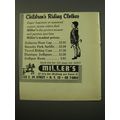 1959 Miller's Riding Clothes Advertisement - Ch...