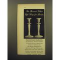 1959 Bonwit Teller Ceramic Candlesticks Ad - Bonwit Teller Gift Shop for Brides