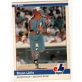 1984 Fleer Bryan Little baseball rookie card #2...