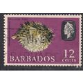 Barbados 1965 QE2 12ct Porcupine Fish used SG 3...