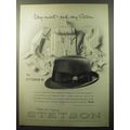 1960 Stetson Stetsonian 60 Hat Advertisement - Very smart - and very Stetson
