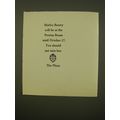 1961 The Plaza Hotel Ad - Shirley Bassey will b...