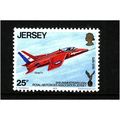 JERSEY 1975 SG136 25p FOLLAND FO141 AIRCRAFT U/...