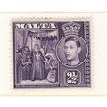 MALTA 1943 SG 222a 2 1/2d DULL VIOLET M / MINT #1