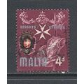 Malta.SG336 4d Knights of Malta.Fine Used.Sept15a