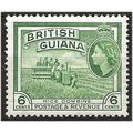 British Guiana 1954 SG336 6c Yellow-Green Mount...
