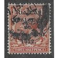 1922 1.5d 'GEORGE V 'OVPT ...1922' FINE USED (E...