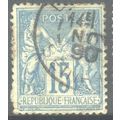France 1876 - SG279 - 15c blue - Peace & Commer...