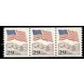 2523 29c U.S. Flag Fine MNH PNC 1/3 R0081