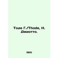 Thode, H. Giotto. In German (ask us if in doubt)/Tode G./Thode, H. Dzhiotto.