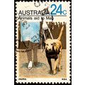 Australia 1971 Animal Aid to Man 24c Used Stamp...