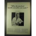 1967 Northwestern Mutual Life Ad - Family Security