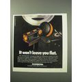 1986 Durabeam Emergency Light Ad - Won't Leave You Flat