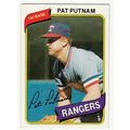 1980 Topps baseball card 22 Pat Putnam - Rangers