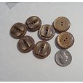 J7 Brown Raised Front Coat Button 25mm 1 Inch R...