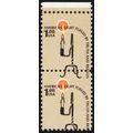 1610, MNH $1 Black Color Shift Freak Error Marg...