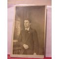 UNKNOWN YOUNG MAN antique photograph postcard b...