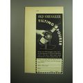 1960 Old Smuggler Scotch Advertisement - Old Smuggler Tilting Pourer