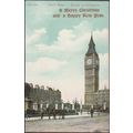 Clock Tower, Houses of Parliament, London, 1904...