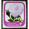 New Zealand 1975 Garden Roses 1c Sterling Silve...
