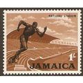 Jamaica 1964 1/- Black & Light Brown Mounted Mi...