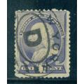 Used 212 1c Benjamin Franklin Barely Clears M01581