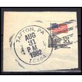 Used 1895 20c U.S. Flag Tafton, PA. E1946