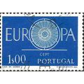 PORTUGAL, Europa Wheel, blue 1960, 1Esc